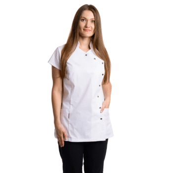 Moteriškas baltas medicininis chalatas WLB20WH