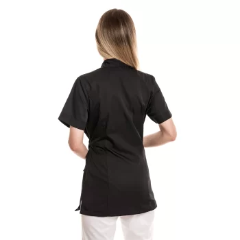 Moteriška juoda medicininė palaidinė-kimono WST21BL-2