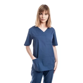 Moteriška tamsiai mėlyna medicininė pižama (komplektas) WSS01NB